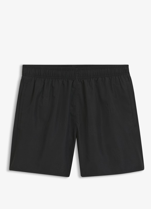HUGO Zwemshorts met logoprint - voorkant zwart