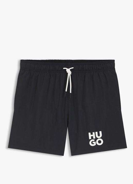 HUGO Zwemshorts met steekzakken en logo