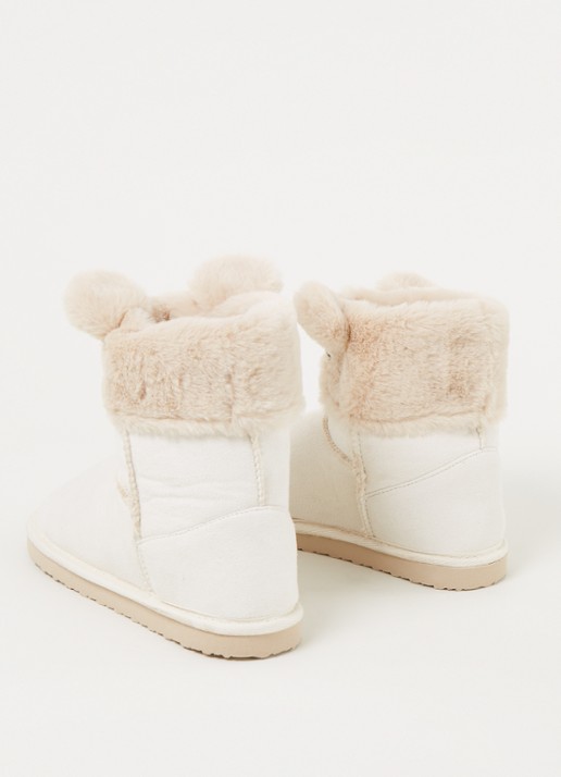 Hunkemöller Pantoffel met imitatiebont - detail 2 beige