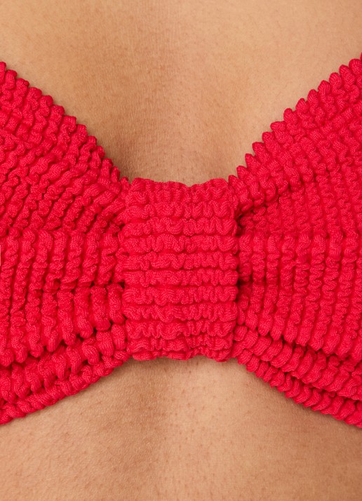 Hunza G Alicia bikiniset met structuur  - detail 5 rood
