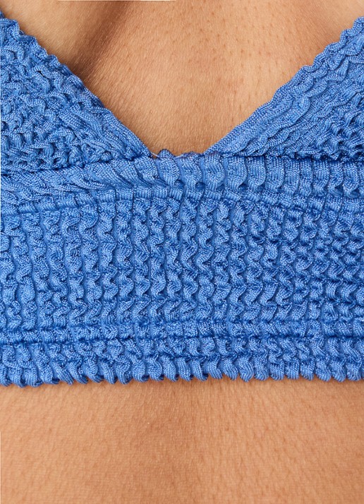 Hunza G Angel bikiniset met structuur - detail 2 blauw