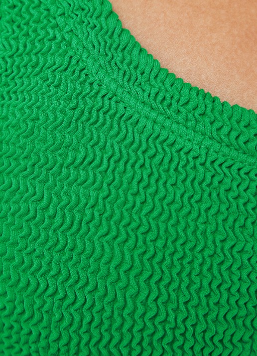 Hunza G Badpak zonder beugel met structuur - detail 5 groen