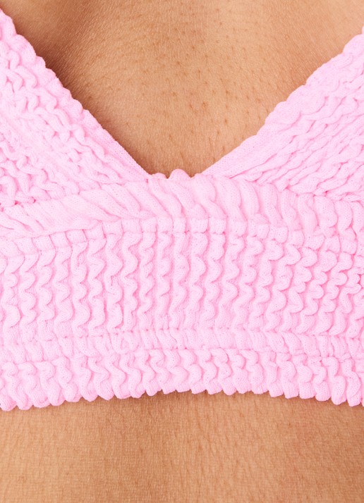Hunza G Carla bikiniset met structuur - detail 2 roze