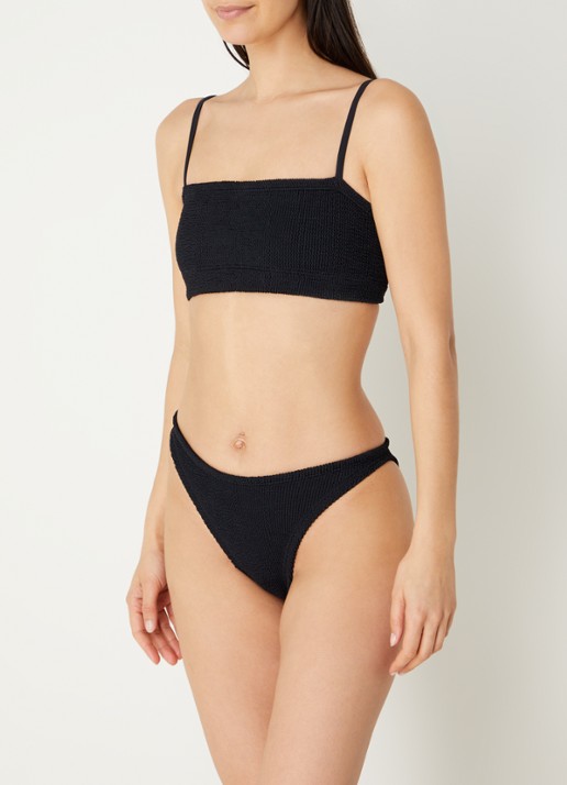 Hunza G Gigi bikiniset met structuur - detail zwart