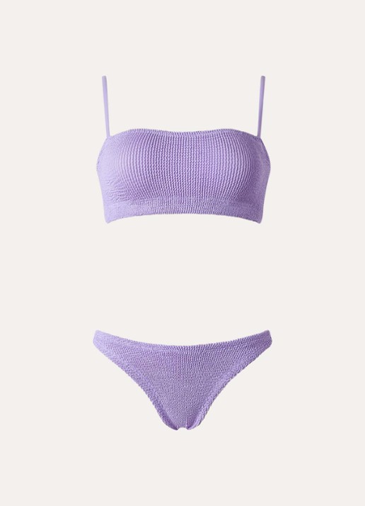 Hunza G Gigi bikiniset met structuur - voorkant 2 lavendel