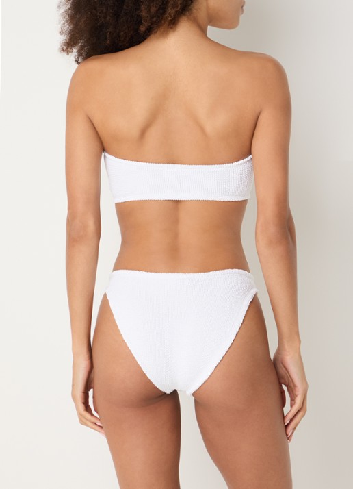 Hunza G Jean bikiniset met structuur - achterkant 5 wit