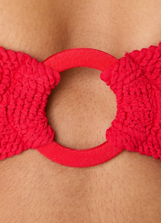 Hunza G Misty bikiniset met structuur  - detail 2 rood