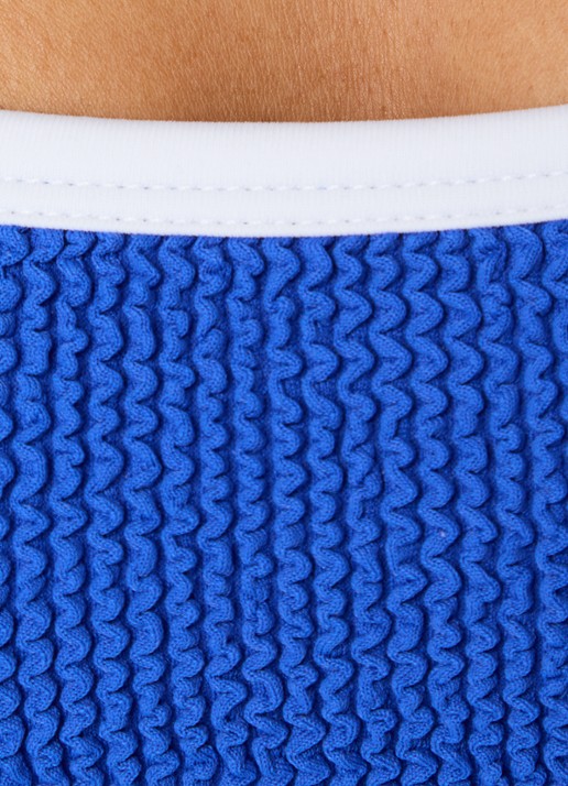 Hunza G Tyler bikiniset met structuur - detail 3 kobaltblauw