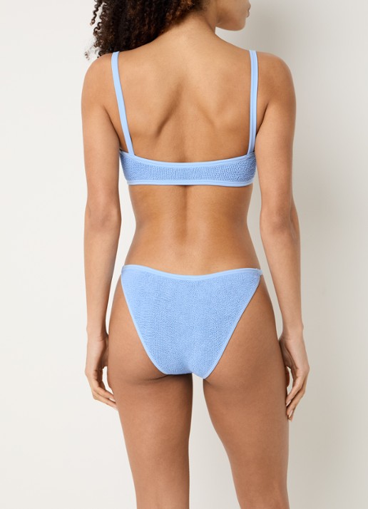 Hunza G Tyler bikiniset met structuur - achterkant 3 lichtblauw