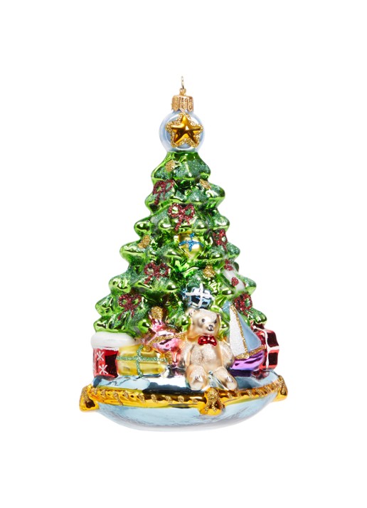 Huras Family Christmas Tree On Pillow kersthanger 18 cm
