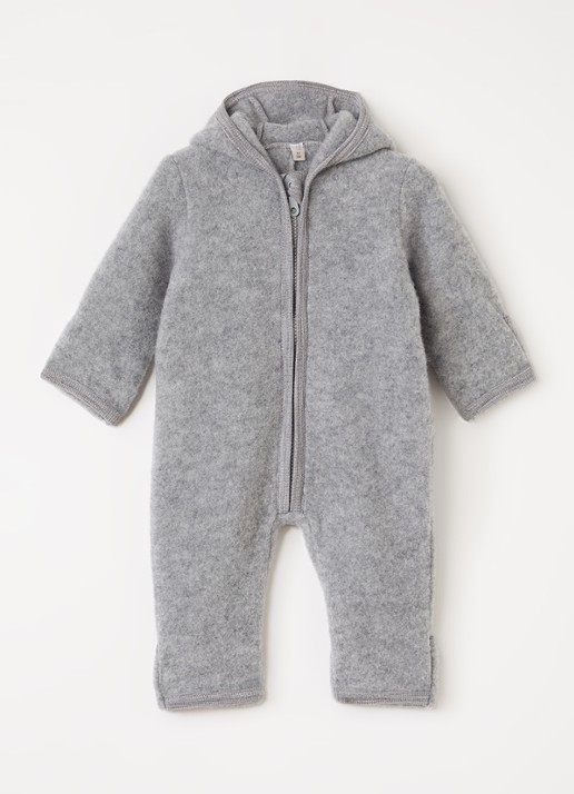 Huttelihut Babypak van wol met capuchon