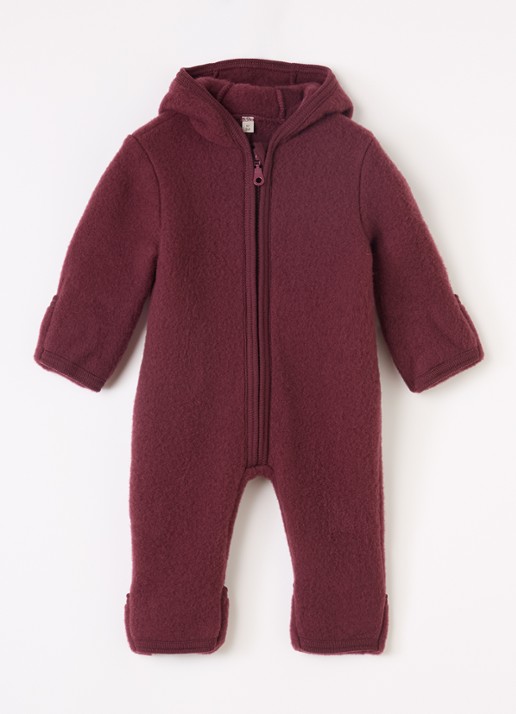 Huttelihut Babypak van wol met capuchon