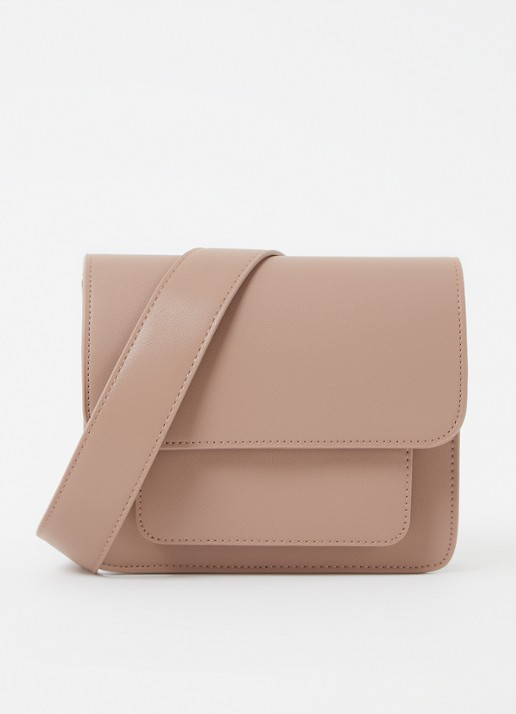 HVISK Cayman crossbodytas met afneembare schouderriem - voorkant 2 beige