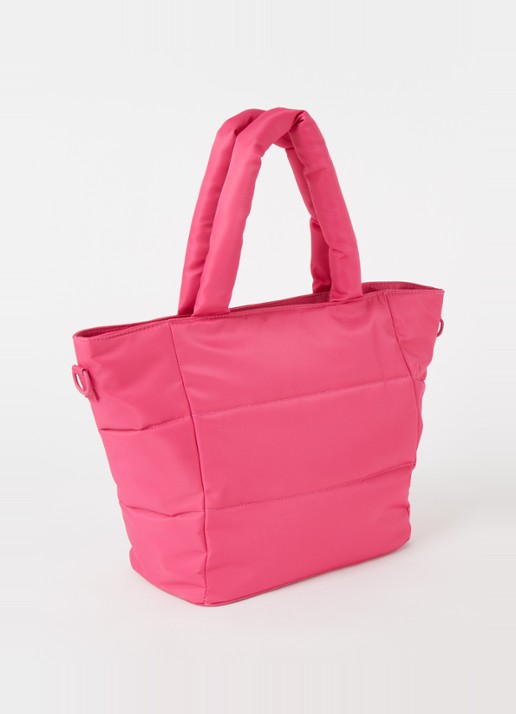 HVISK Valley Medium schoudertas met afneembare schouderriem - achterkant 4 roze