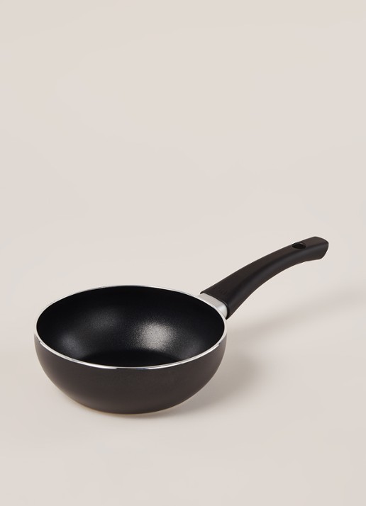 ibili Indubasic Wokpan mini Ø16 cm - voorkant 3 zwart