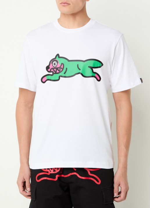 ICECREAM Running Dog T-shirt met print - detail 2 wit