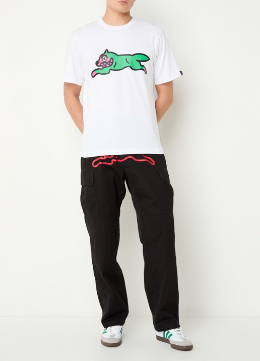 ICECREAM Running Dog T-shirt met print - voorkant 4 wit