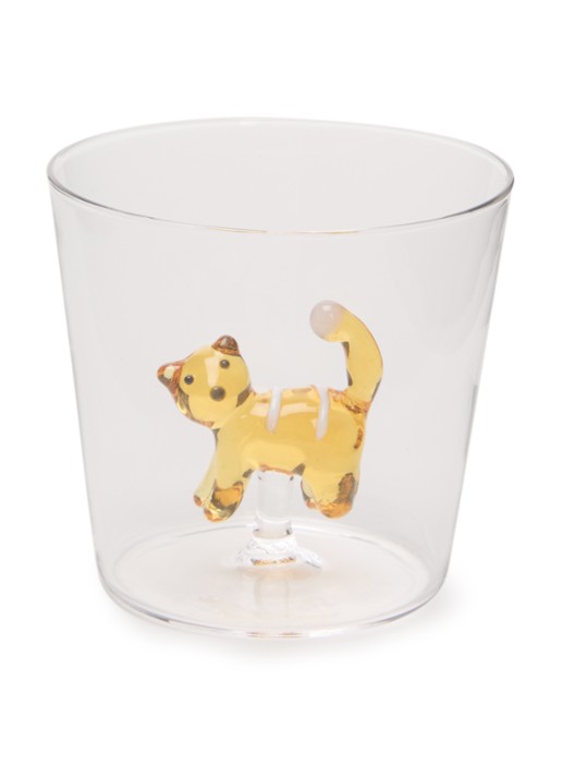 Ichendorf Milano Amber Cat White Stripes waterglas 35 cl
