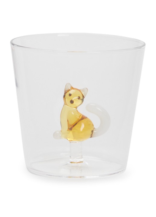 Ichendorf Milano Cat Amber Tail glas 35 cl  - voorkant transparant