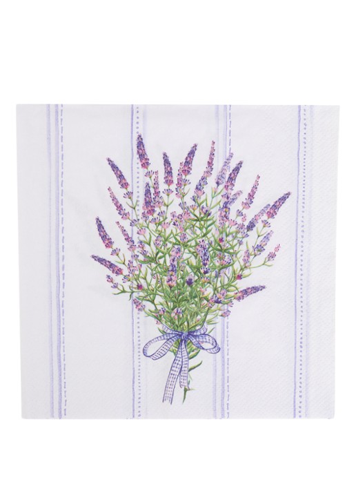 Ihr Ideal Home Lavender Harmony servet 33 x 33 cm set van 4 - voorkant lichtpaars