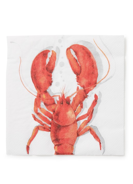 Ihr Ideal Home Lobster servetten 33 x 33 cm