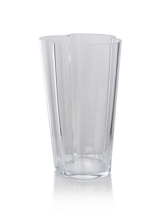Iittala Aalto vaas 22 cm - voorkant transparant