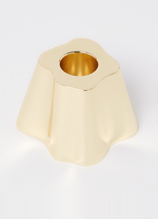 Iittala Alvar Aalto kandelaar 7,8 cm - voorkant 2 goud