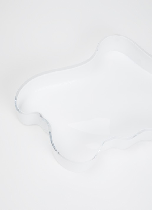Iittala Alvar Aalto schaal ovaal 38 cm - voorkant 2 wit