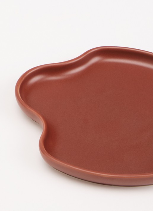 Iittala Alvar Aalto schotel 15 cm - voorkant 2 steenrood