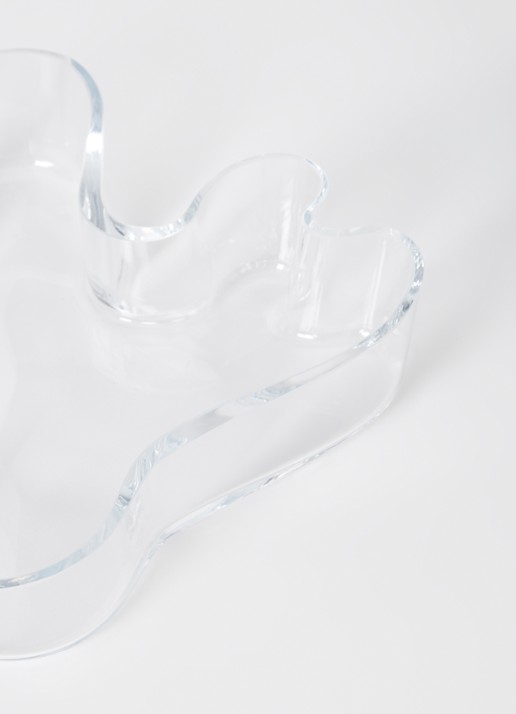 Iittala Alvar Aalto serveerschaal 26,2 cm - voorkant 2 transparant