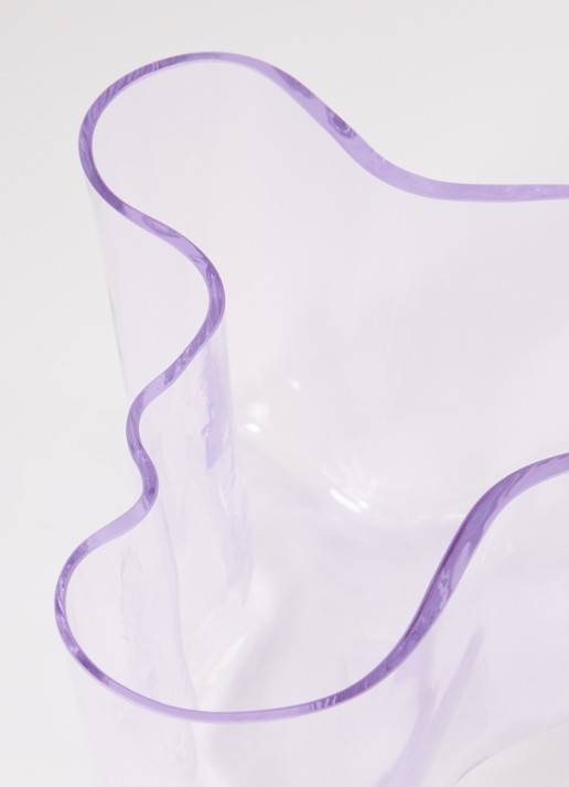 Iittala Alvar Aalto vaas 14 cm - voorkant 2 lichtpaars