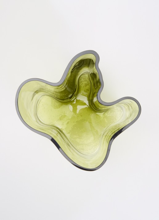 Iittala Alvar Aalto vaas 20 cm - voorkant 2 mosgroen