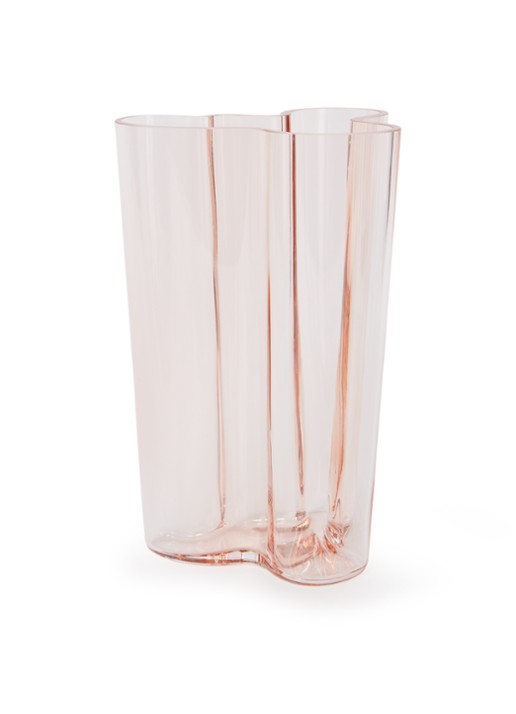 Iittala Alvar Aalto vaas 25,1 cm - voorkant zalmroze