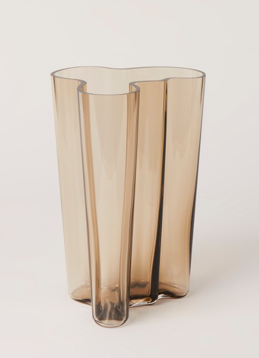 Iittala Alvar Aalto vaas 25 cm - voorkant 2 bruin