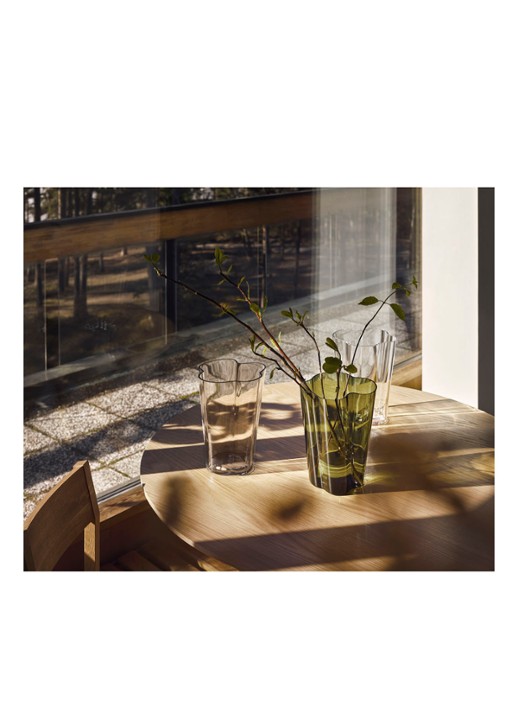 Iittala Alvar Aalto vaas 27 cm - detail 4 mosgroen