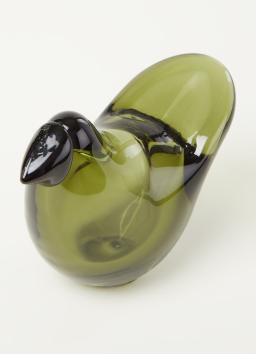 Iittala Birds by Toikka Flycatcher 7 cm - detail mosgroen