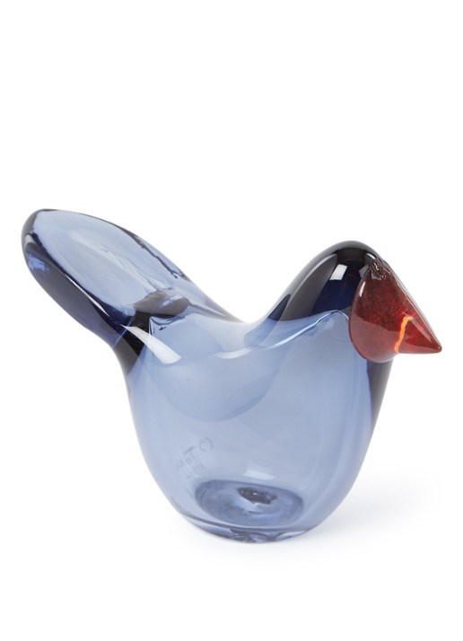 Iittala Birds by Toikka Flycatcher 7 cm - voorkant blauw