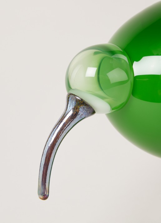 Iittala Birds by Toikka Groene Ibis van glas 20 cm - detail 3 groen