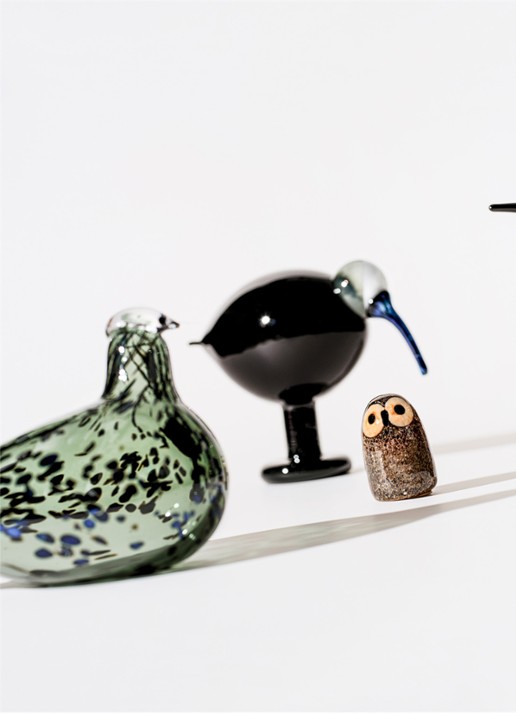Iittala Birds by Toikka Ibis 16,5 cm - voorkant 2 donkergrijs