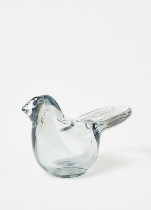 Iittala Birds decoratie vogel 6 cm - voorkant 3 transparant