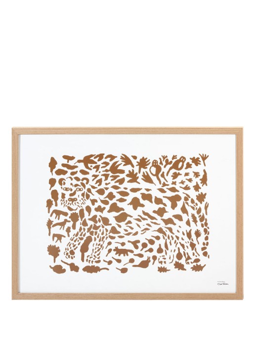 Iittala Cheetah poster 50 x 70 cm - voorkant bruin