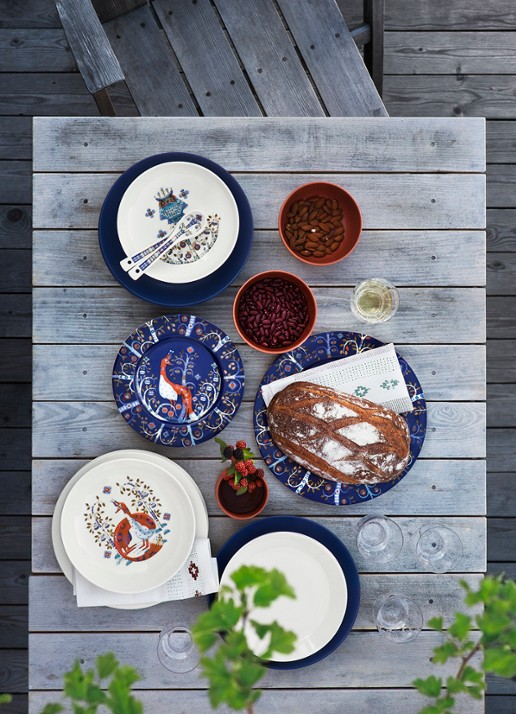 Iittala Dinerbord 27 cm - detail 2 blauw