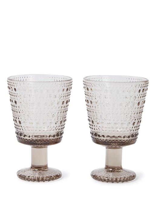Iittala Glas 26 cl set van 2 - voorkant bruin
