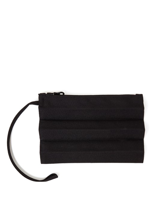Iittala IXI Issey Miyake clutch met vouwdessin - voorkant zwart