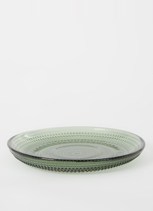 Iittala Kastehelmi gebaksbordje 17 cm - detail 2 groen