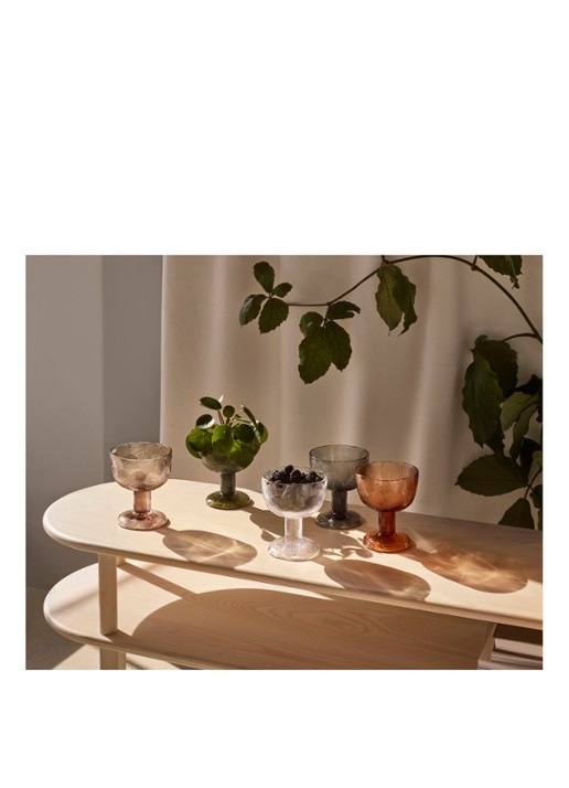 Iittala Miranda schaal op voet 11,5 cm - voorkant 2 oranje