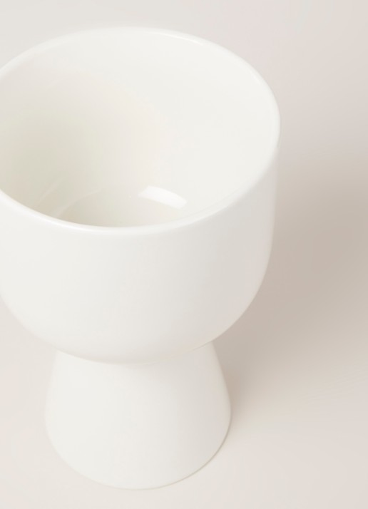 Iittala Nappula bloempot van keramiek voor binnen Ø15 cm - detail wit