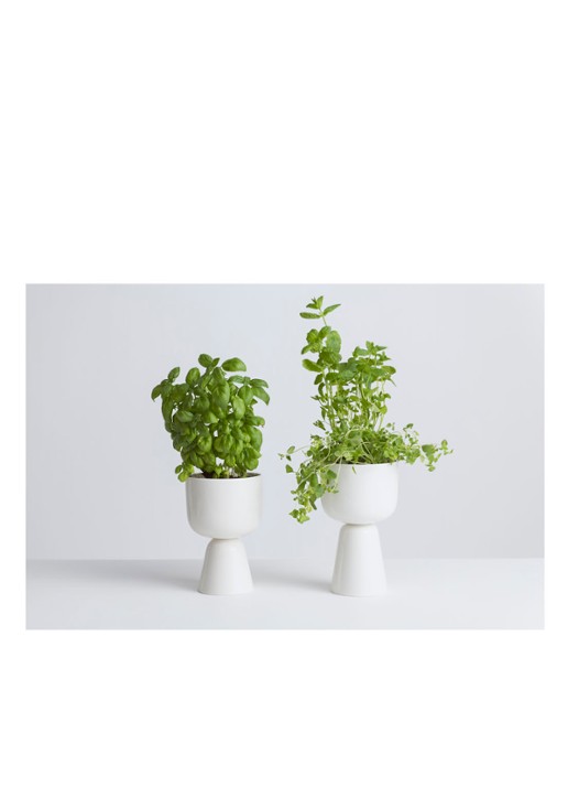 Iittala Nappula bloempot van keramiek voor binnen Ø15 cm - detail 2 wit