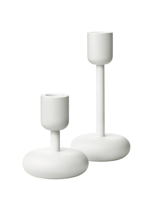 Iittala Nappula kandelaar 11 cm - voorkant 2 wit
