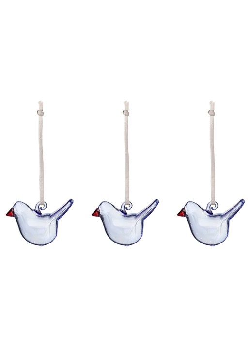 Iittala Oiva Toikka hanger van glas set van 3